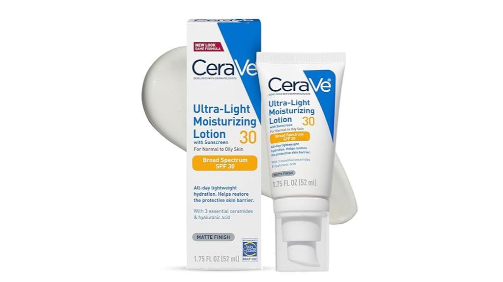 lightweight spf 30 moisturizer