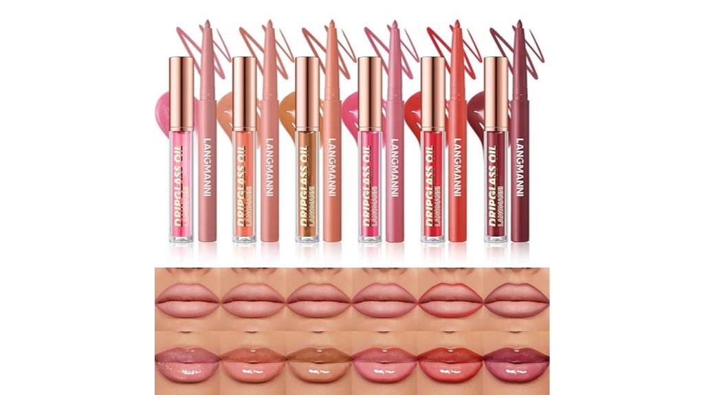 lip oil and liner set