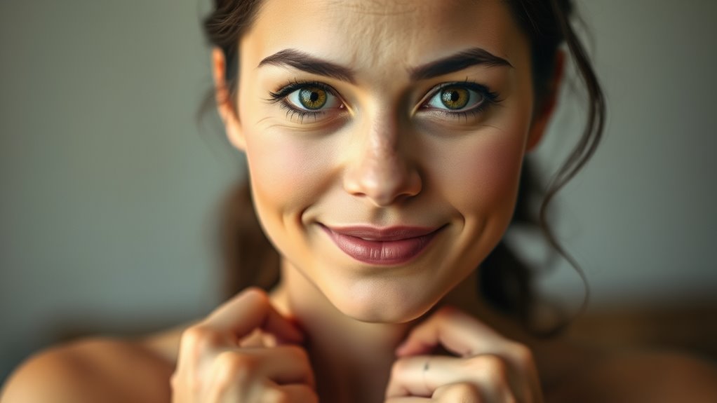 maintain confident eye contact