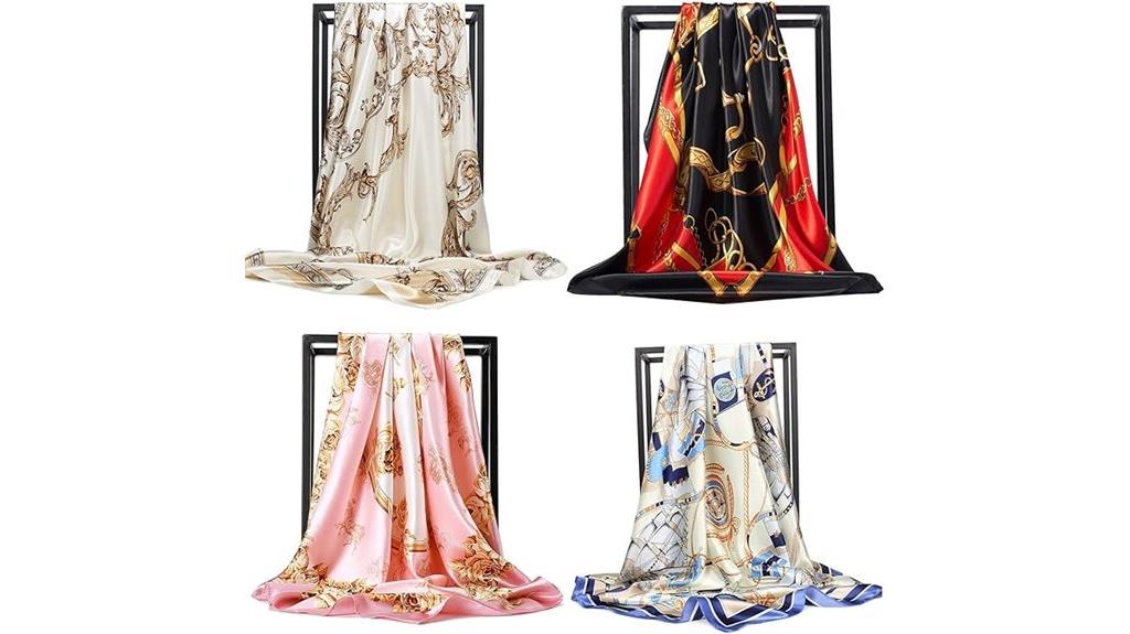 mulberry silk satin scarf