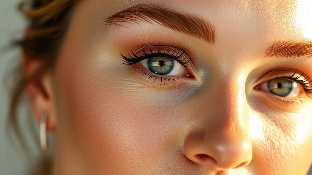 natural polished eye framing