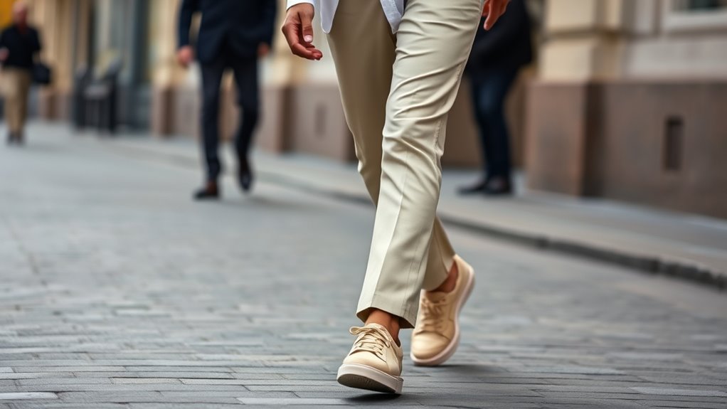 neutral monochrome sneaker outfits