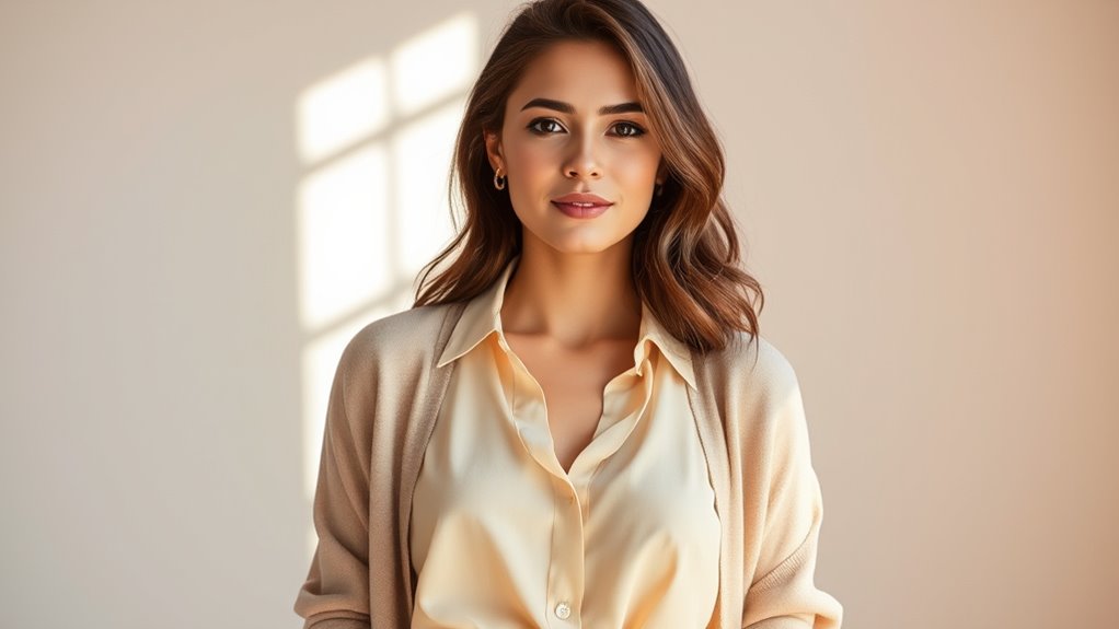neutral tones enhance youthful style