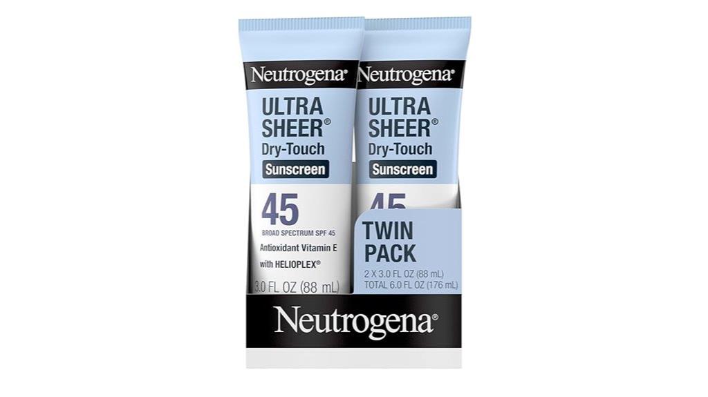 neutrogena spf 45 pack