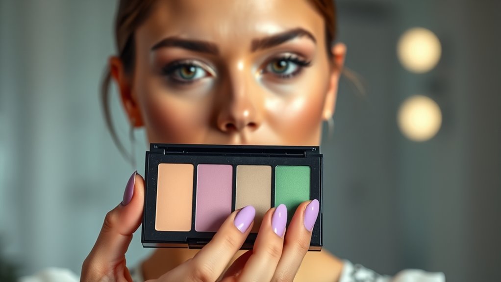 perfectly blended corrector application