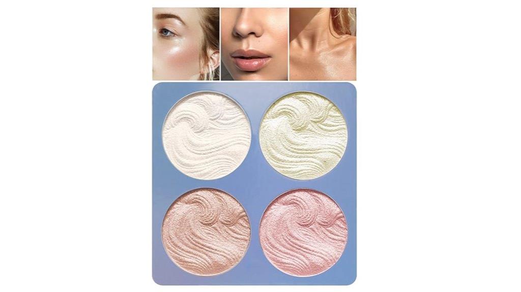 powder shimmer highlighter palette