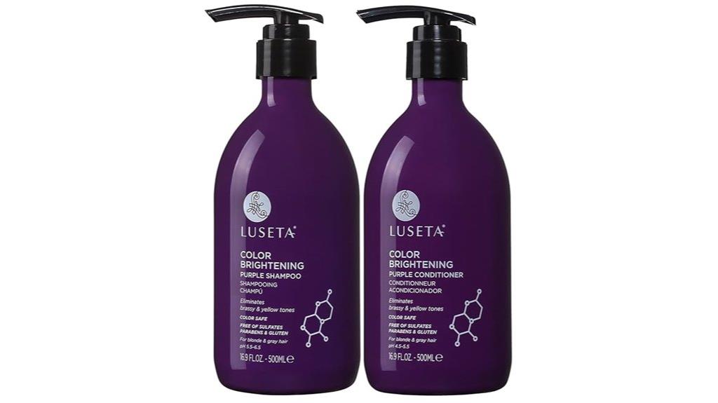 purple shampoo and conditioner