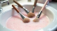quick makeup brush refresh