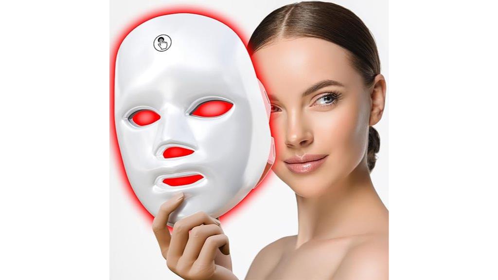 red led facial mask
