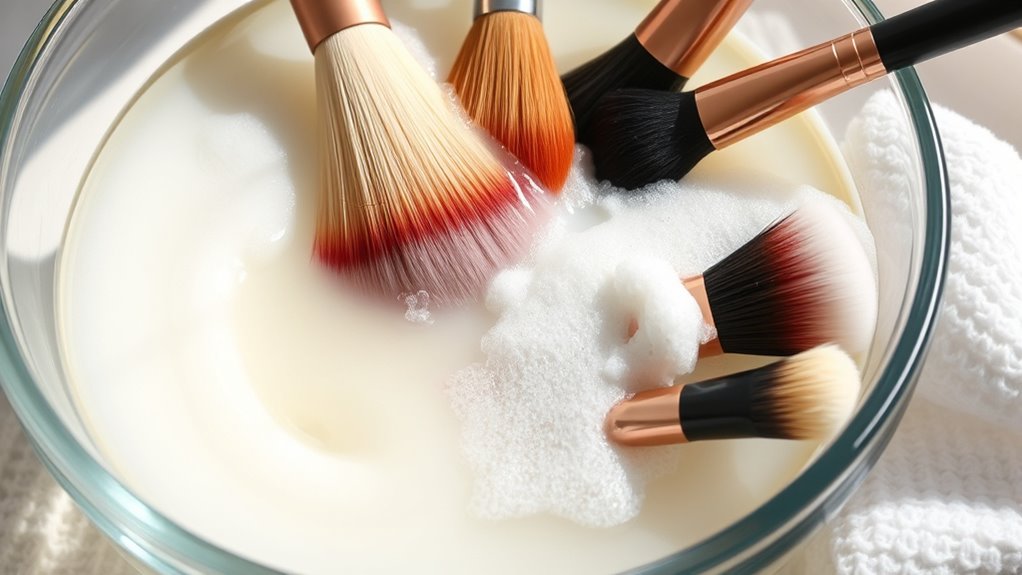 regular brush cleaning routine