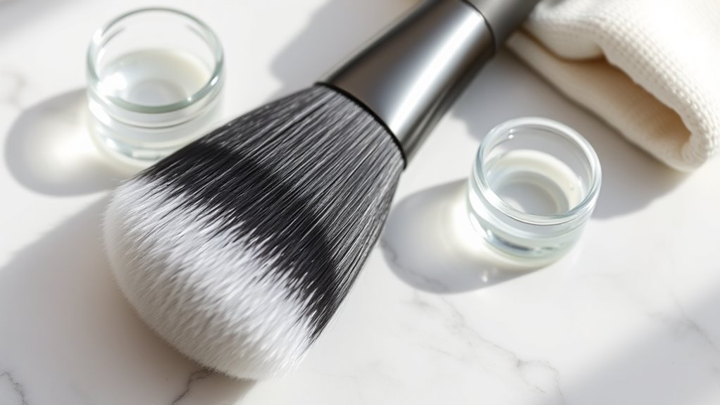 regular brush cleaning routine