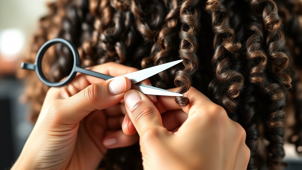 regular trims enhance curls