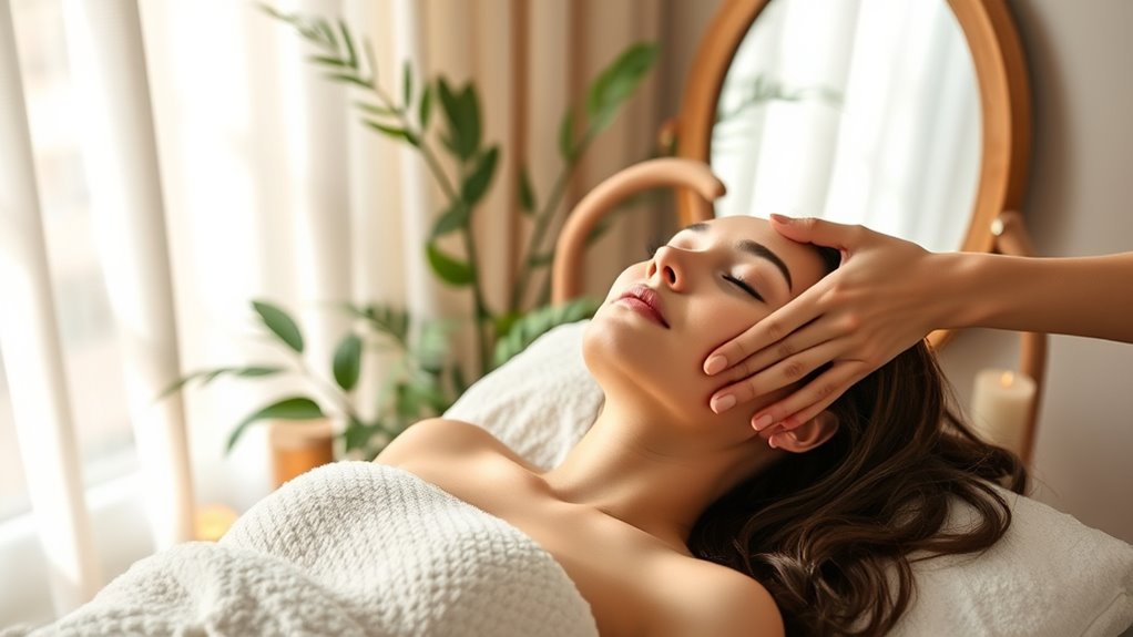 relaxation through facial techniques