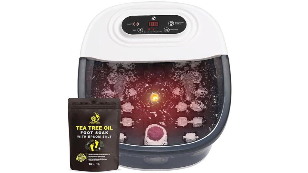 relaxing foot spa features