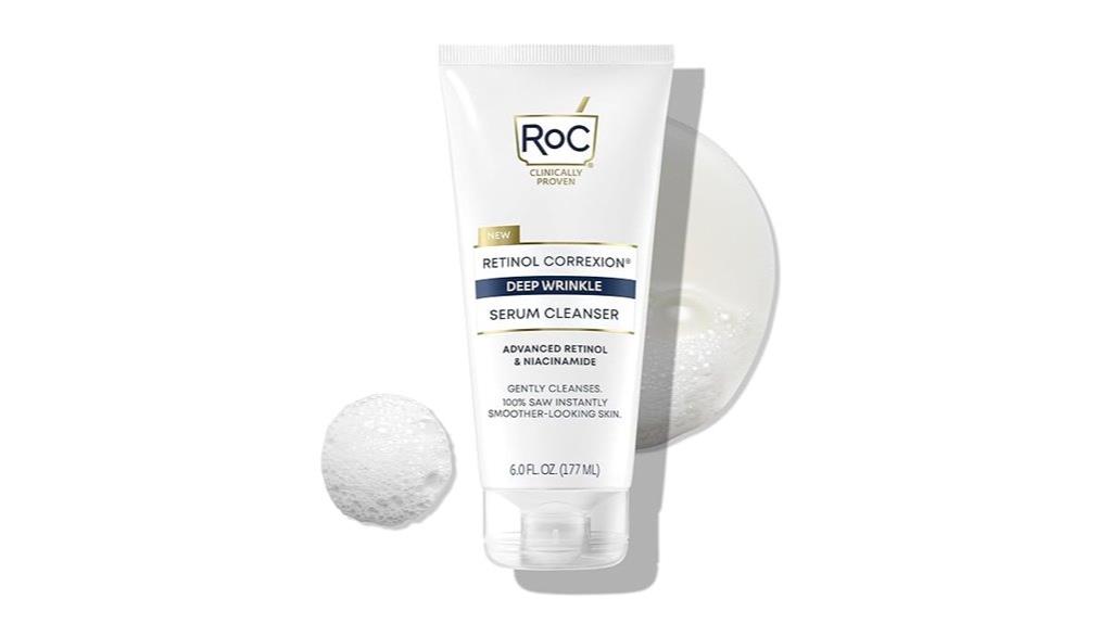 retinol serum and cleanser
