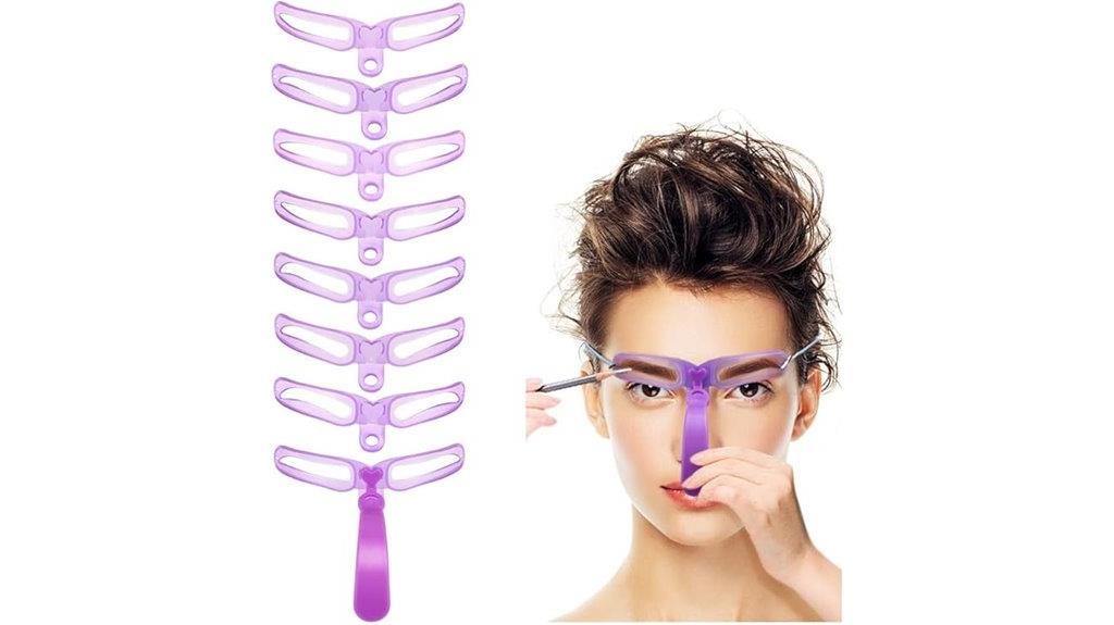 reusable eyebrow stencil kit