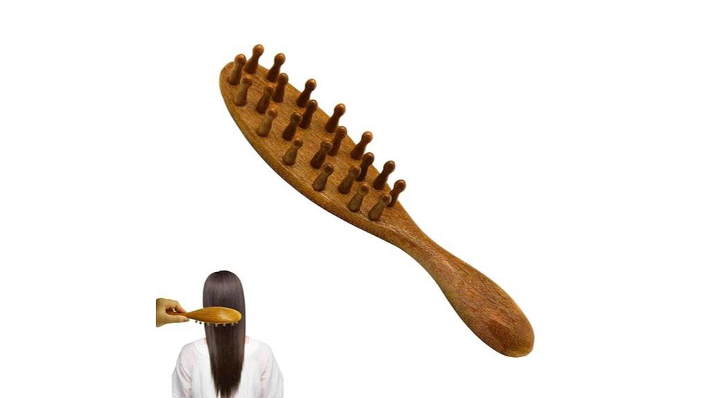 sandalwood massage comb design