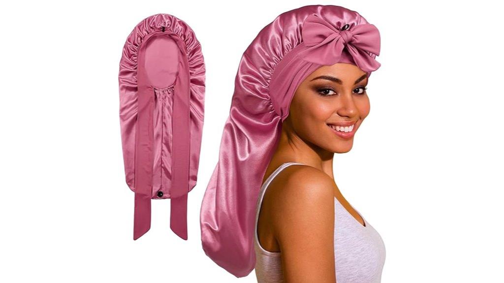 satin sleep hair bonnet