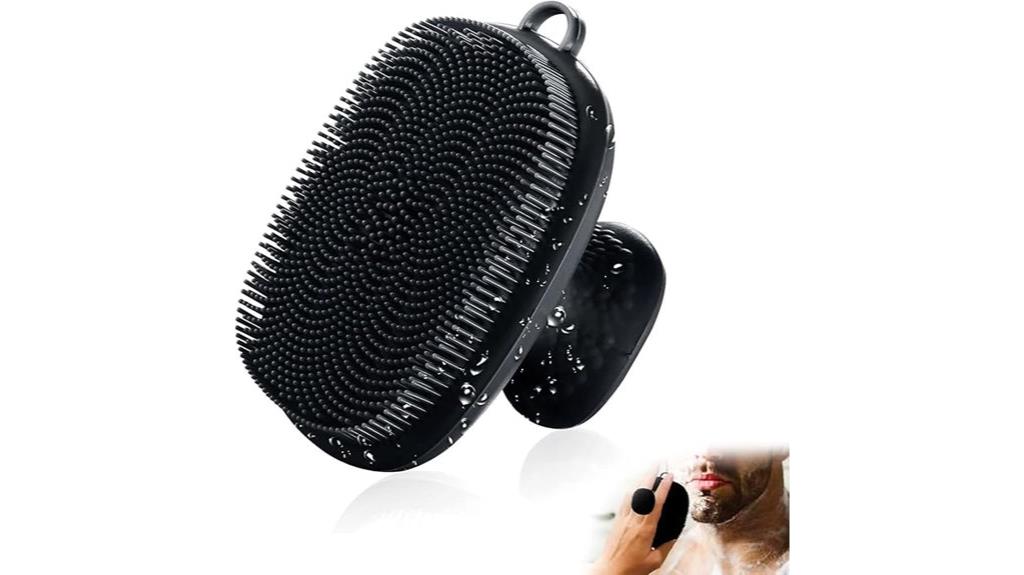 silicone facial cleansing brush