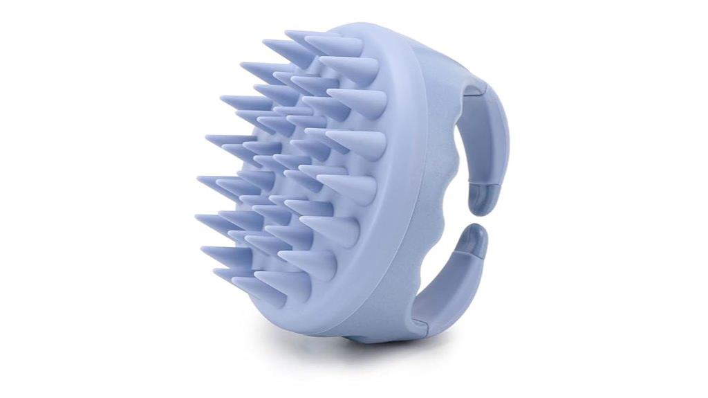 silicone scalp shampoo brush