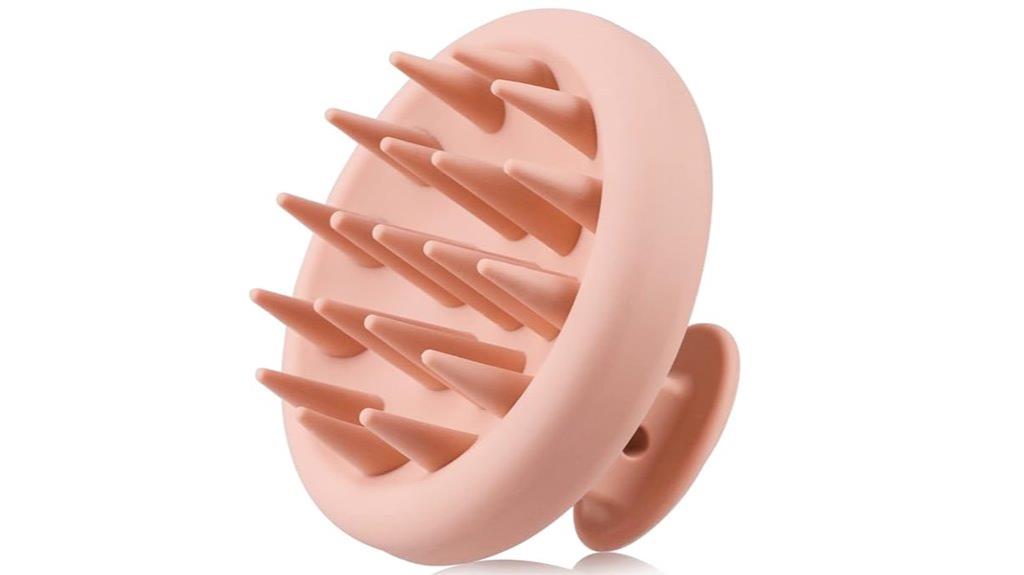 silicone scalp shampoo brush