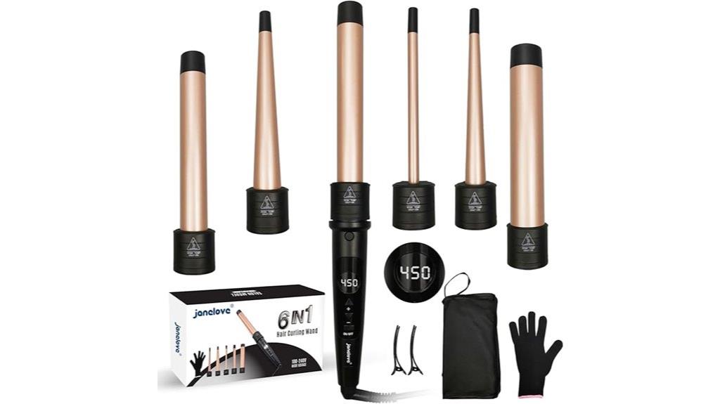 six in one curling iron
