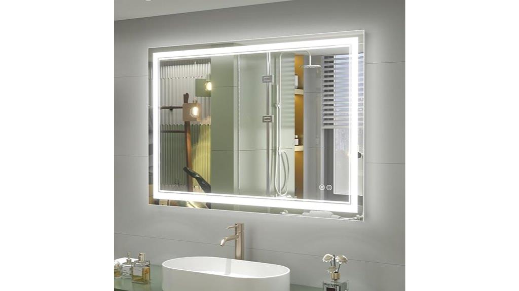 smart anti fog bathroom mirror