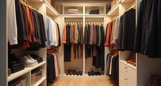 sorting and arranging clothing