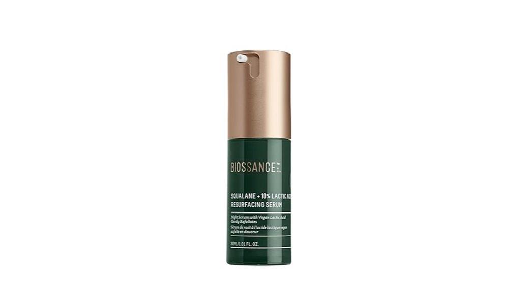 squalane and lactic acid night serum