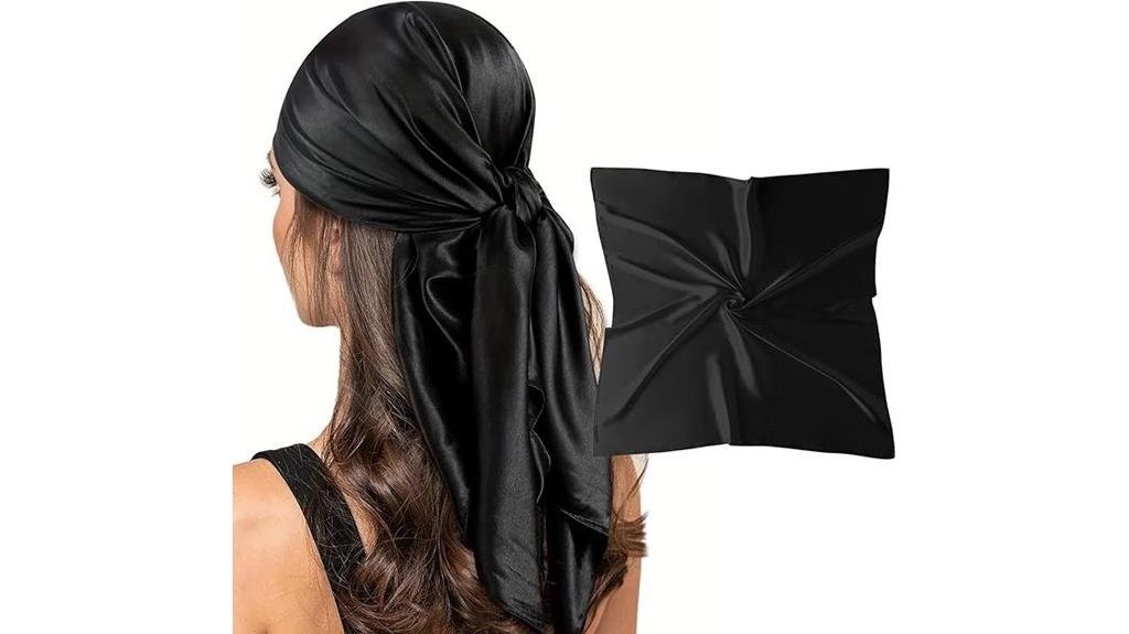 square silk headscarf