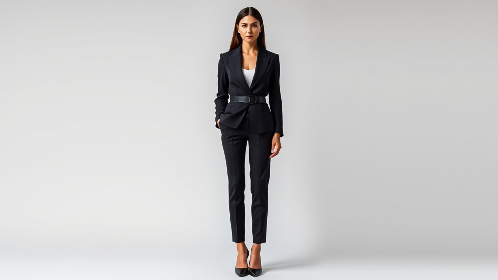 tailored fit enhances silhouette