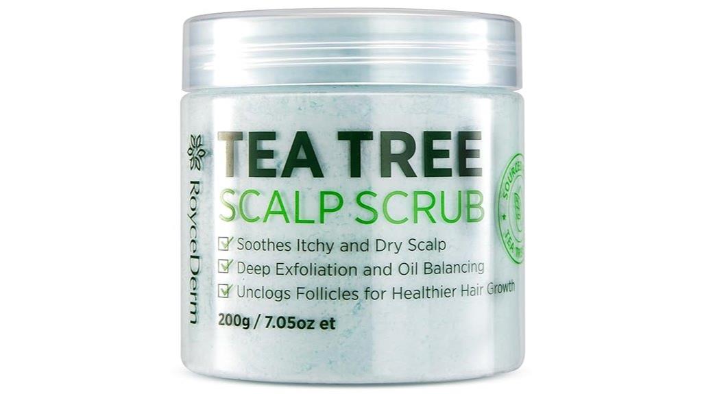 tea tree scalp exfoliant