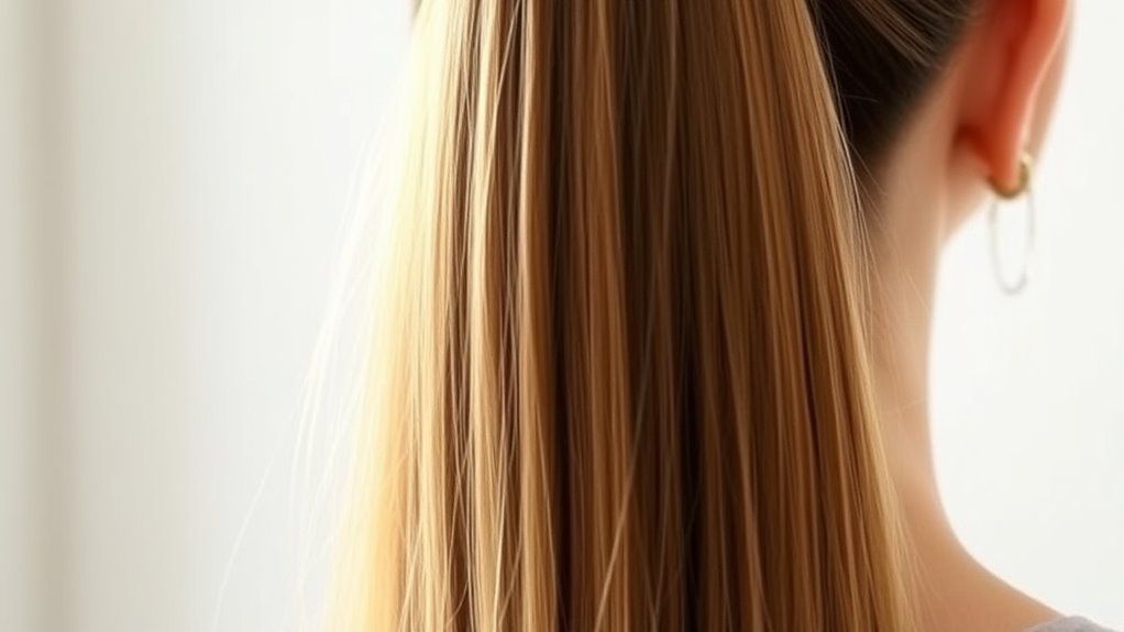 tease roots for volume