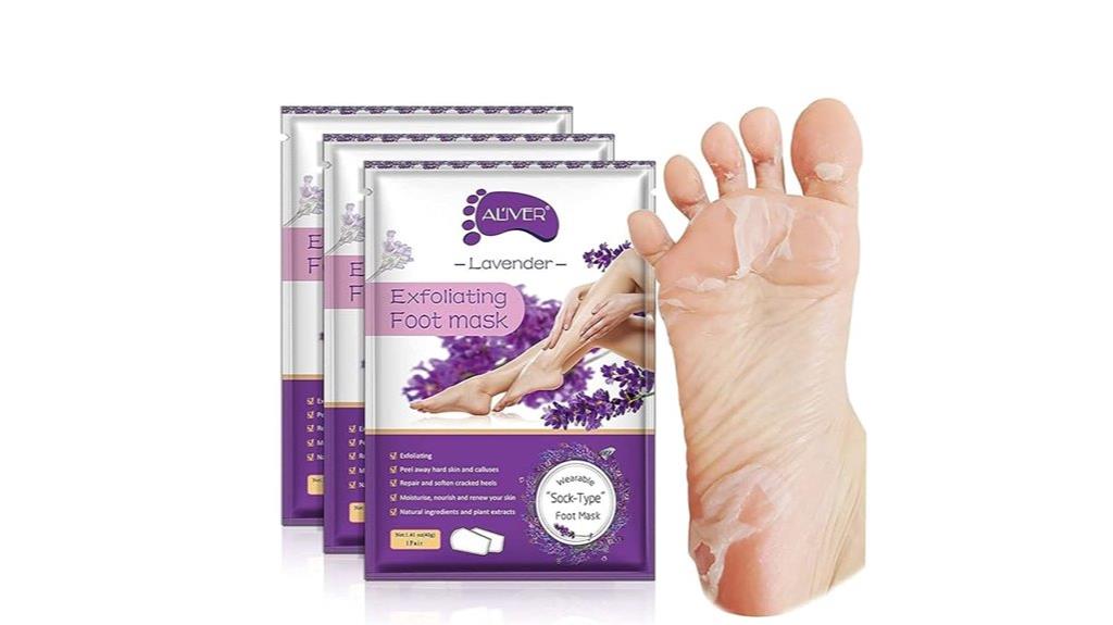 three pack foot exfoliation masks