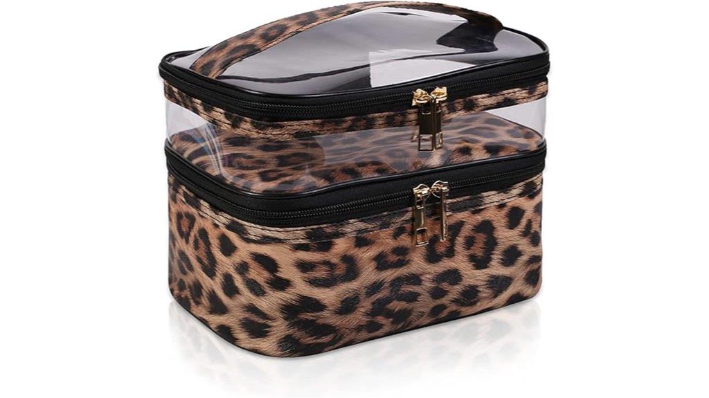 travel makeup double bag
