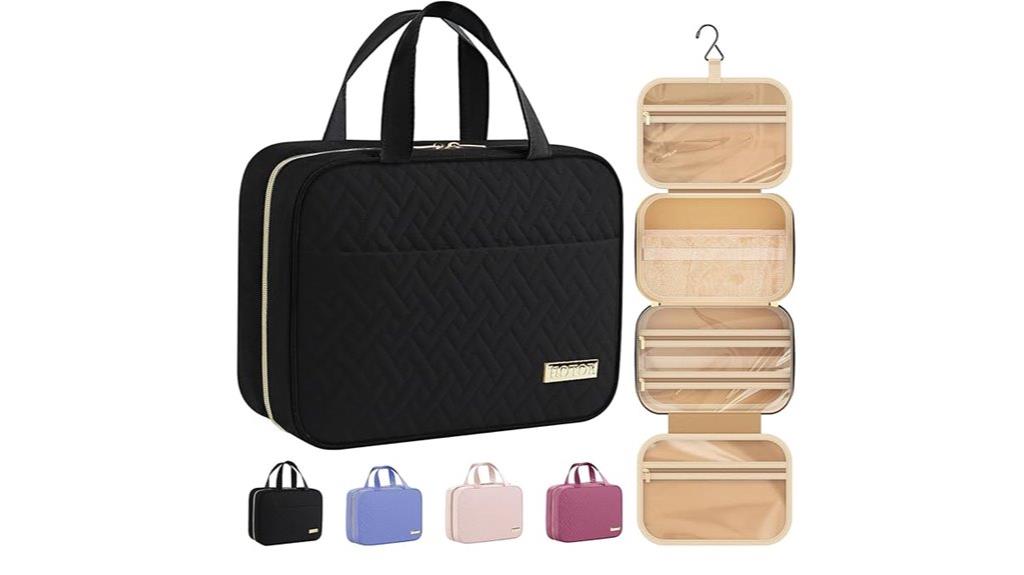 travel toiletry bag with hook