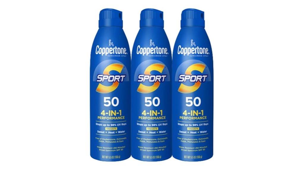 triple pack spray sunscreen