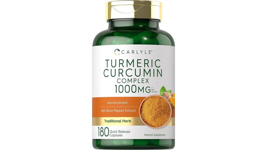 turmeric curcumin 1000mg capsules