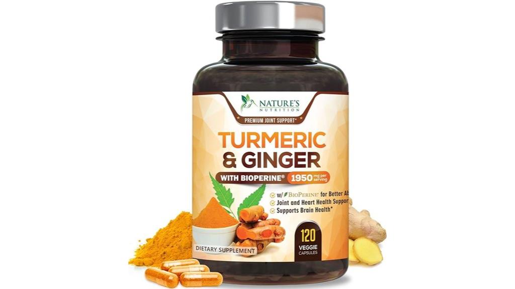 turmeric curcumin supplement capsules