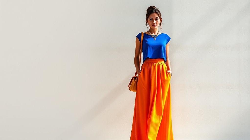 use bold contrasting colors