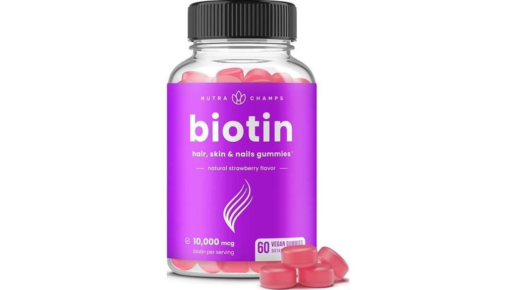vegan biotin hair gummies