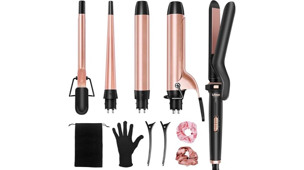 versatile 5 in 1 curling set