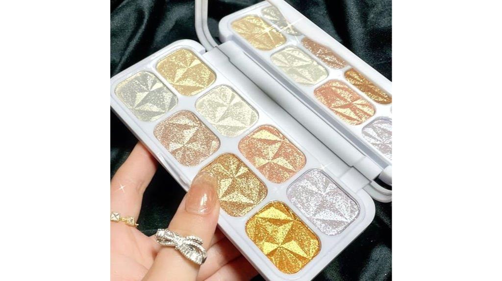 vibrant 8 color highlight palette