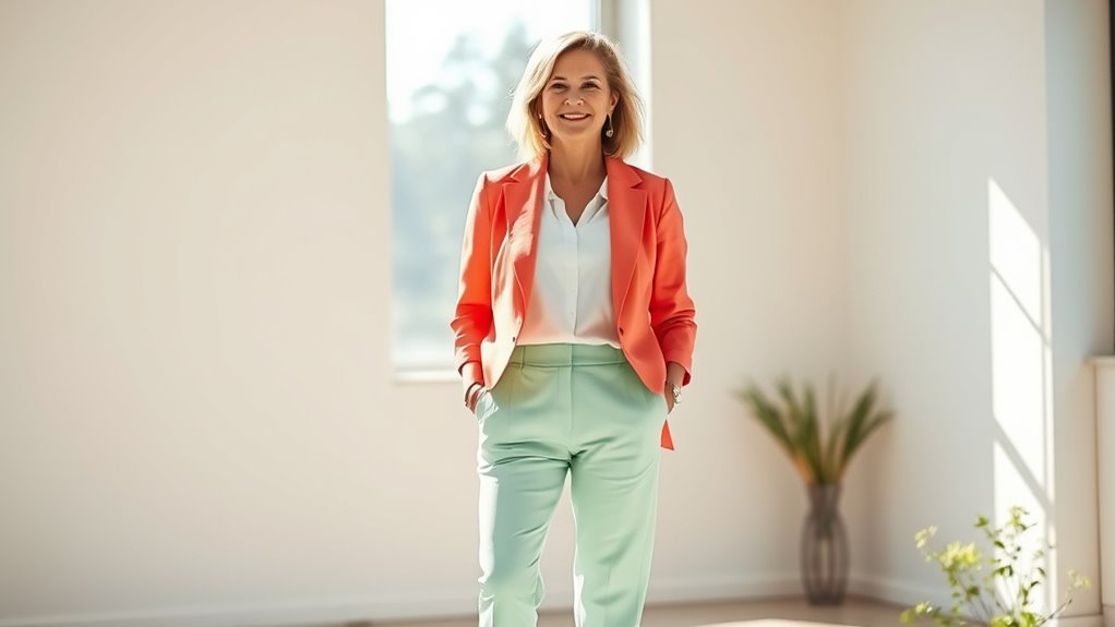 vibrant contrasting monochrome outfits