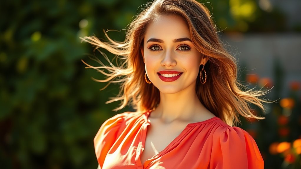 warm tones enhance youthful radiance