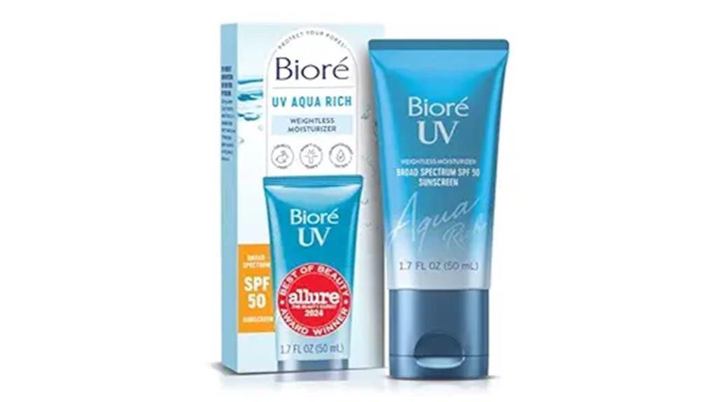 waterproof spf 50 moisturizer