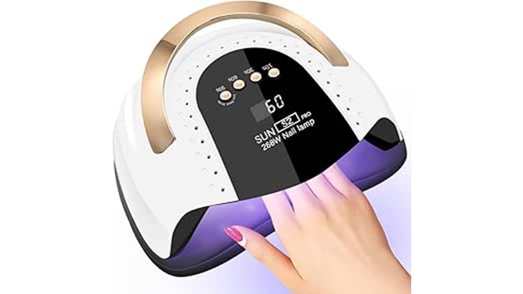 white uv led nail lamp
