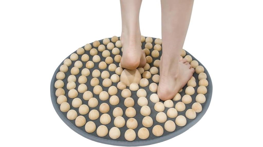wooden foot acupressure mat