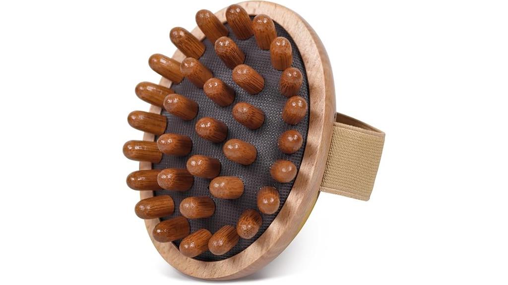 wooden scalp and body massager