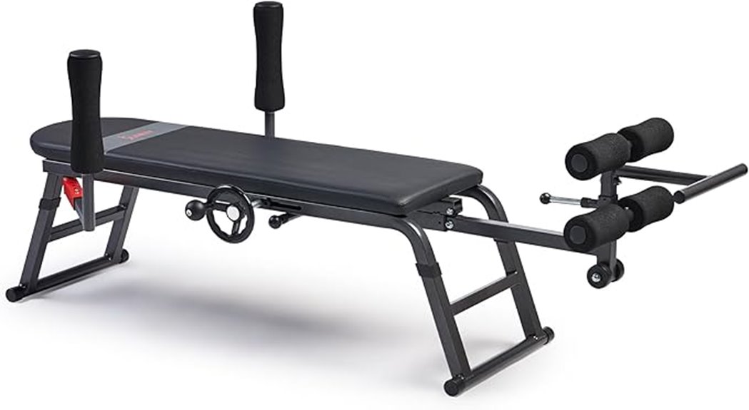 adjustable traction decompression bench